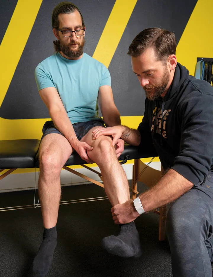 South Austin personal trainer celebrating client's fitness progress.