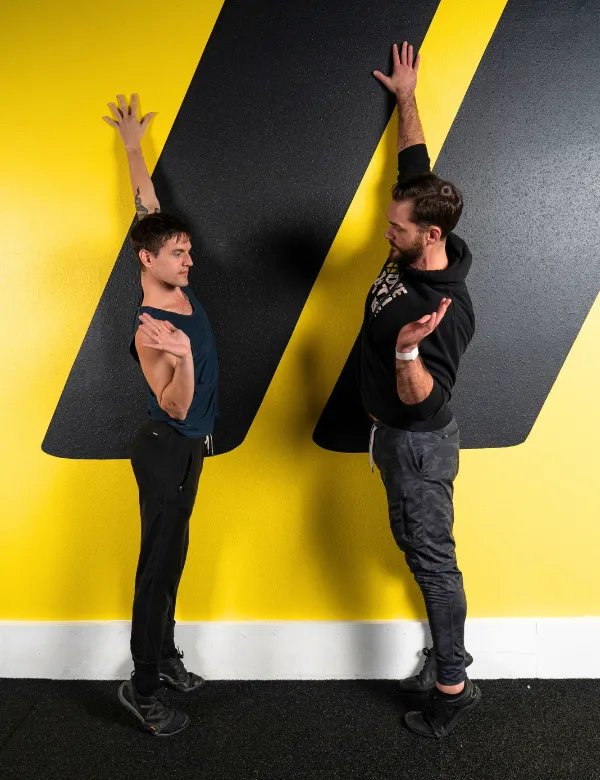 Wall stretching for movement