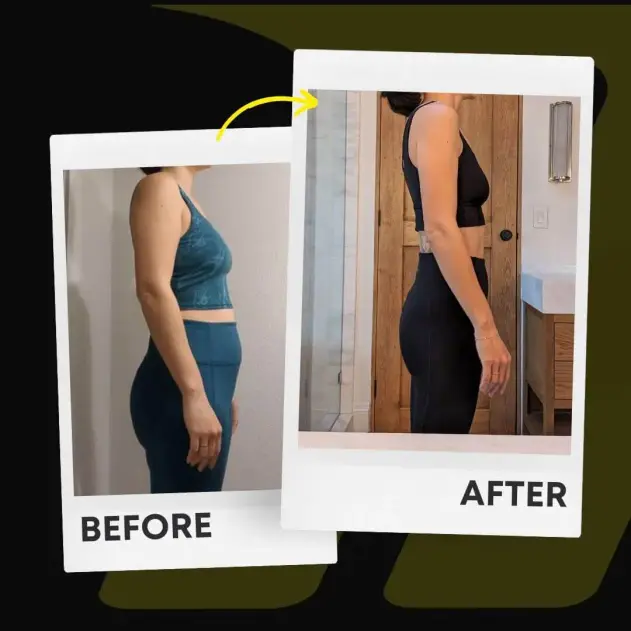 J's before and after showing improved confidence and weight loss at Motive Training
