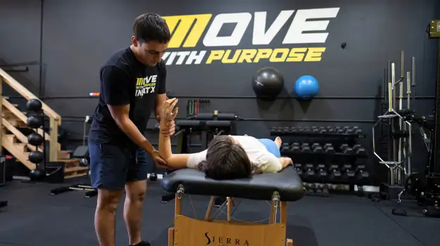 Movement assessment for pain or movement limitations at Motive Training